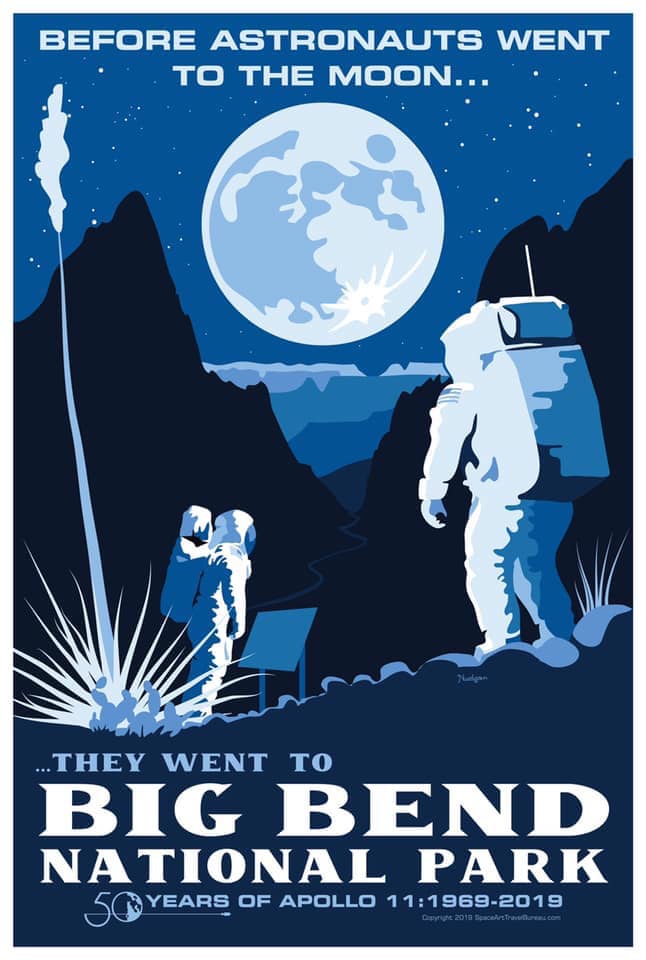 Big Bend Apollo 50th Anniversary Poster - Click Image to Close